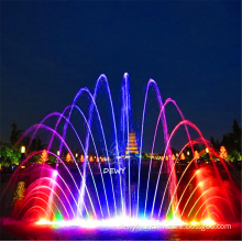 New design Colorful peacock tail swing water fountain